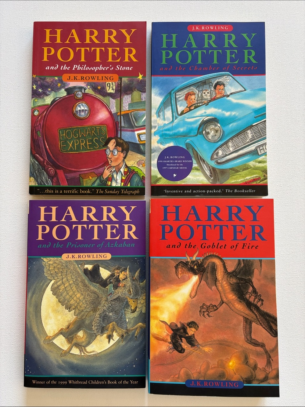 Harry Potter Softcover Books 1 - 4